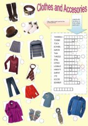 Clothes and Accesories Puzzle and Match