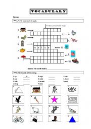 English Worksheet: Fun vocabulary