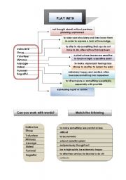 English Worksheet: Building Vocabulary (Norman Lewis Method) 2 Pages