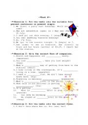 English Worksheet: English Test