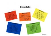 English Worksheet: Everyday English