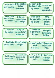 English Worksheet: If I...