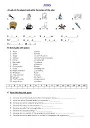 English Worksheet: Jobs