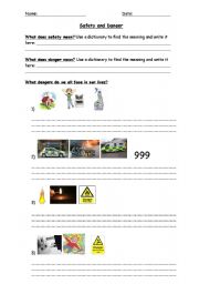 English Worksheet: Safety and Danger