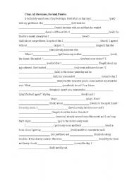 English Worksheet: Tenses, Gerund, Passive