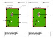 English Worksheet: Snooker/Pool Vocabulary