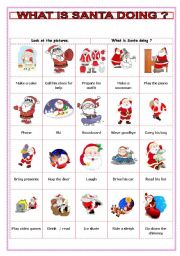 English Worksheet: santa