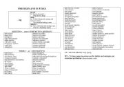 English Worksheet: Prefixes and suffixes