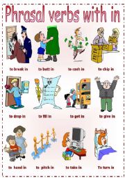 Phrasal verbs with in