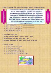 English Worksheet: reading