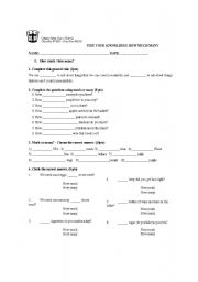 English Worksheet: How much/How many