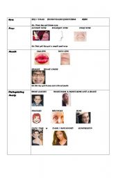 English worksheet: DESCRIBING PEOPLE PART 2