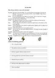 English worksheet: Past Simple - Our Planet