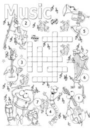 English Worksheet: Musical instruments