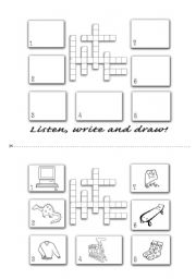 English Worksheet: Spelling Crossword