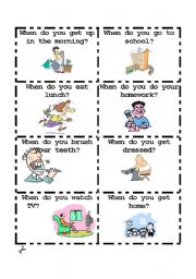 English Worksheet: Talking Cards 1 of 4