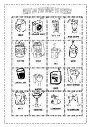 English Worksheet: What do you want to drink? CLASSIFY HOT, COLD, BOTH, UNSCRAMBLED THE WORDS, COLOR THE CARDS
