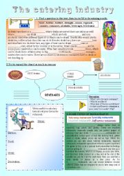 English Worksheet: Establishment in the catering industry