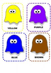 English Worksheet: Colours Flashcards