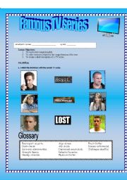 English Worksheet: Famous TV series