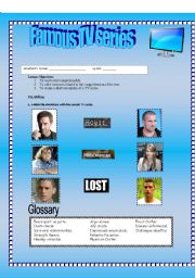 English Worksheet: Famous TV series