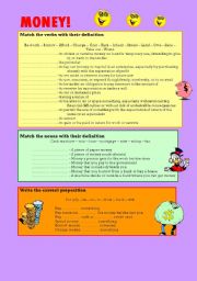 English Worksheet: MONEY!