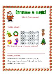 English worksheet: Christmas