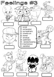 English Worksheet: Feelings #3