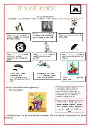 English Worksheet: Friday 13th ....SUPERSTITIONS!!