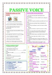 English Worksheet: Passive Voice