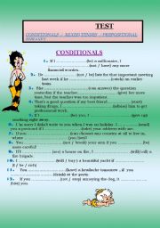 PERFECT TEST ON CONDITIONALS/ PREPOSITIONAL PHRASES AND MIXED TENSES