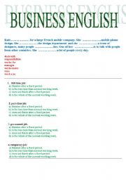 English Worksheet: Business English+ KEY