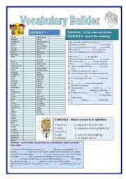 English Worksheet: Vocabulary builder (Addictions) 4 exercises KEY included