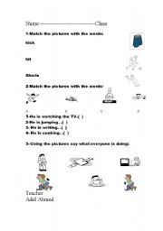 English Worksheet: Easy way to revise vocab and grammar