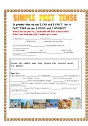 English Worksheet: SIMPLE PAST TENSE