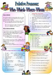 Relative Pronouns - When to use 