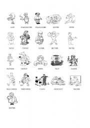 English worksheet: Family and Some Professions