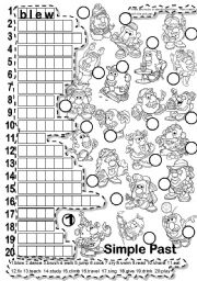 English Worksheet: SIMPLE PAST PUZZLE