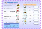 English worksheet: SENTENCE COMPLETION WITH C-V-C WORDS FOR PRESCHOOL CHILDREN