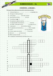 English Worksheet: Business English 15 a - Crossword