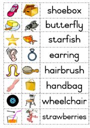 English Worksheet: Compound words