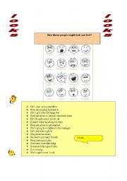 English Worksheet: look and feel