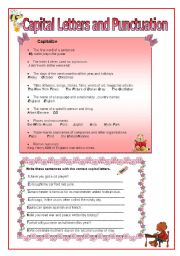CAPITAL LETTERS AND PUNCTUATION