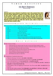 English Worksheet: Video Actiity