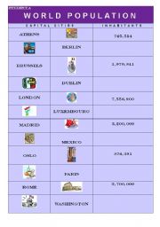 English Worksheet: WORLD POPULATION