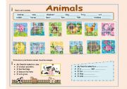 English Worksheet: Animals 