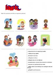 English Worksheet: Love is...