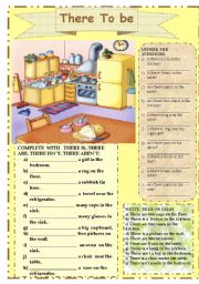 English Worksheet: There To be