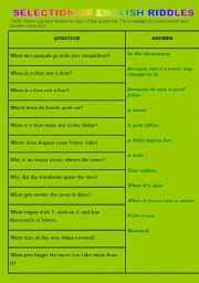 FUNNY RIDDLES