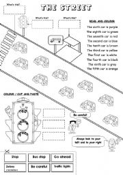 English Worksheet: The street (ordinal numbers)